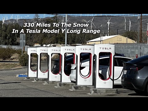 Electric car winter driving and efficiency testing