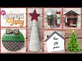 CHRISTMAS BUDGET HOME DECOR DIYS EVERY DAY Items | Hobby Lobby & Dollar Tree DIY | Christmas in July