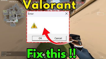 Valorant crasht met lege foutmelding. Oplossing