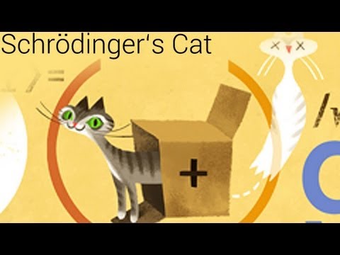 Erwin Schrödinger Cat Content Paradox (Google doodle)