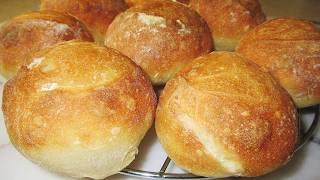 bread buns soft inside crunchy outside  #bread #recipe #baking screenshot 1