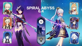 C0 Raiden &amp; C0 Ayaka | Spiral Abyss 6.4 Floor 12 | Genshin Impact