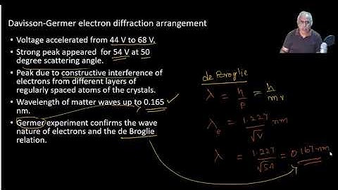 Davisson Germer electron diffraction set up