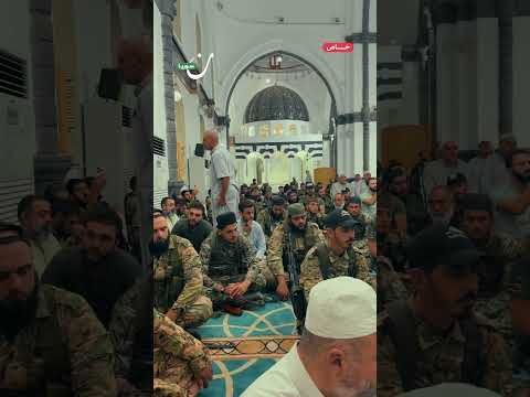 عناصر الجيش السوري ينشدون دمت يا أقصى لنا