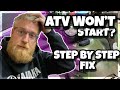 ATV Won't Start Fix | How to get your bike started after its been sitting