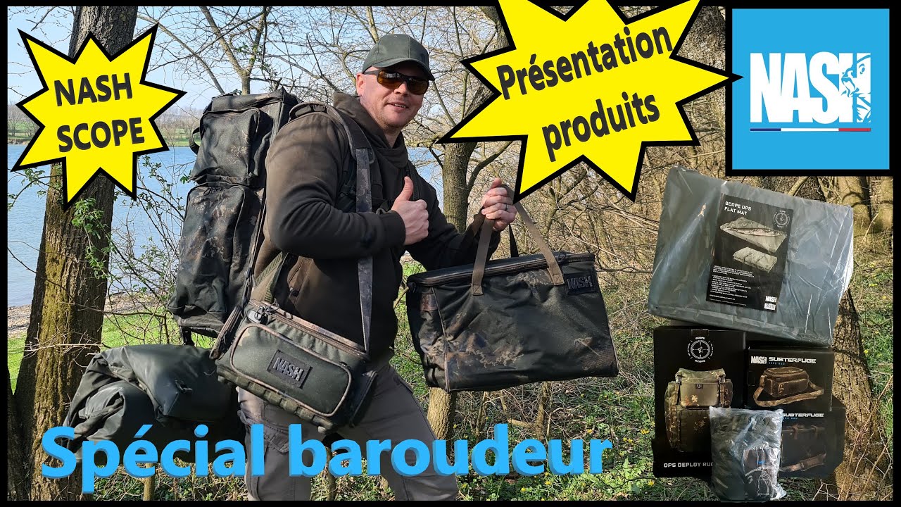 Pack D’extension Nash Scope OPS – Sac à Dos Modulable Pour Pêche à La Carpe, Matériel