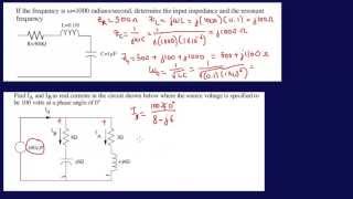 Input Impedances Resonant Frequency-FE Exam Review