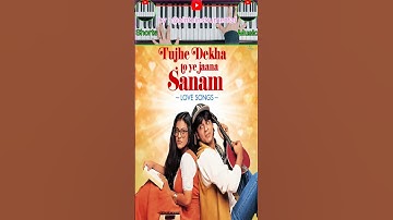 Tujhe dekha to ye jaana sanam shorts instrumental video #shorts #music #viral
