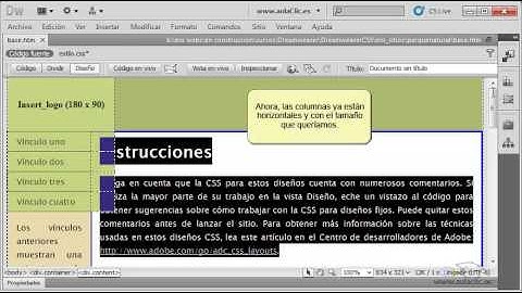 Curso de  Dreamweaver CS6. 18.3 Crear un sitio completo. Parte 1 de 4.