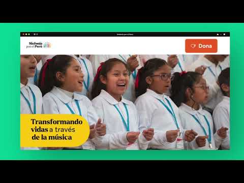 Lanzamiento de la nueva web institucional de Sinfonía por el Perú