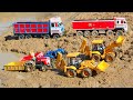 New Holland swaraj Tractor Mud Accident Pulling Out JCB Cartoon Video ? Cartoon Wala Video l