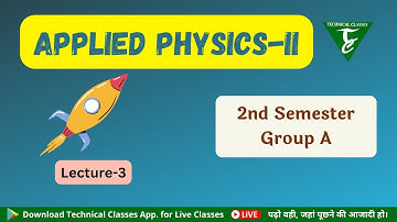 Applied Physics-2 (Lecture-3) [2nd Semester Group-A(ME,EE,CSE) ] SBTE Bihar Polytechnic