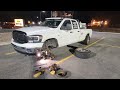 Repairing my front axle in a loves parking lot in the middle of the night