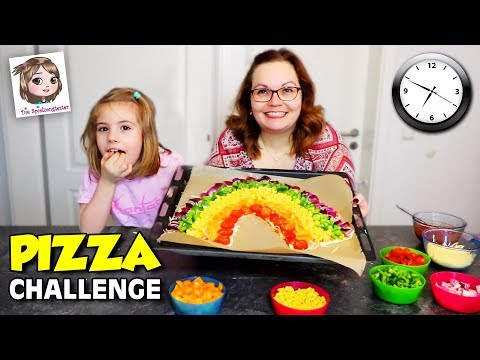 PIZZA CHALLENGE von Oh Gott diese Familie 🌈🍕 Wir machen REGENBOGEN Pizza