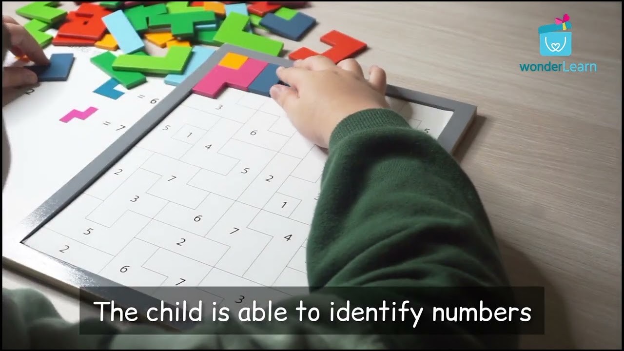 wonderLearn Tetris Board Game (Counting)- Math Game, Numeracy Skills, Logical Thinking, Puzzle Games