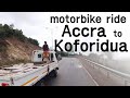 Motorbike Ride from Accra to Koforidua through Aburi Mountains in 4K 60fps