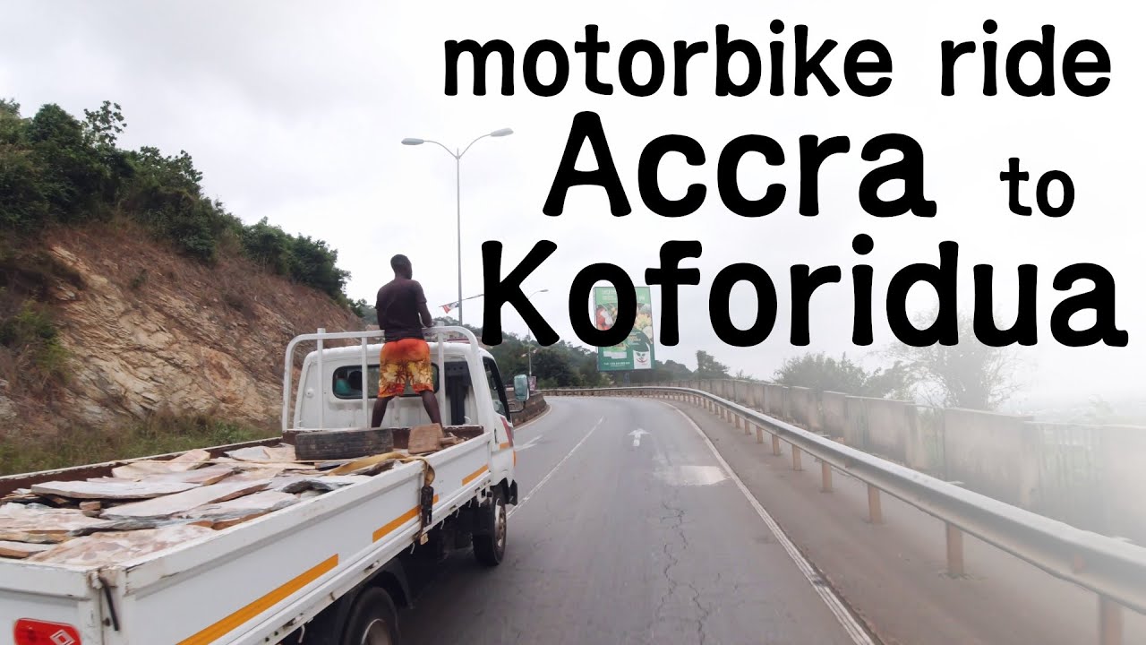 Motorbike Ride from Accra to Koforidua through Aburi Mountains in 4K 60fps - #01