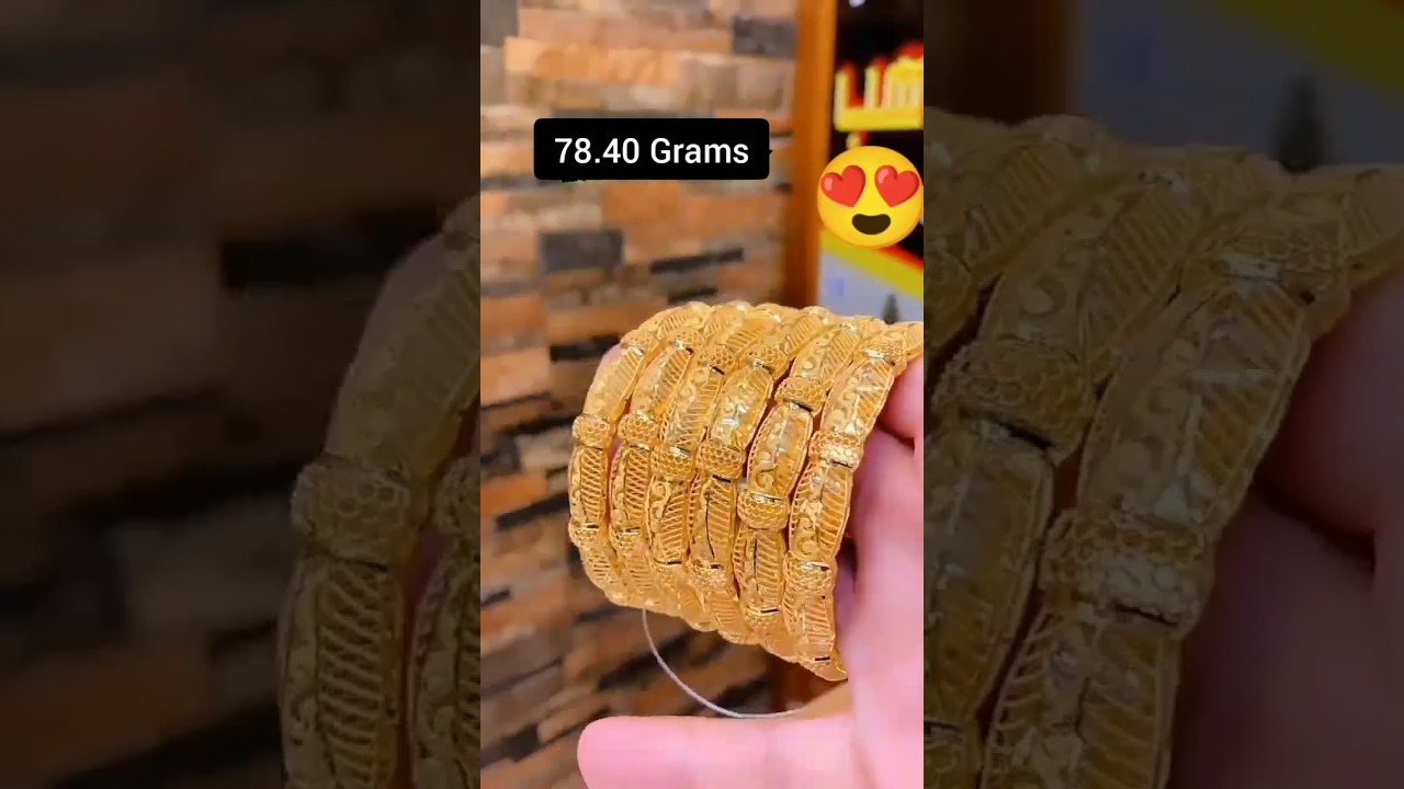 22k gold bangle/bangle design gold  