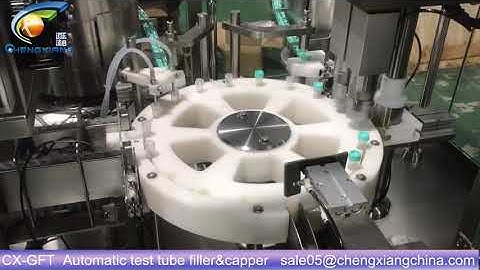CX-GFT   Automatic high speed 15ml test tube centrifuge tube filling capping machine