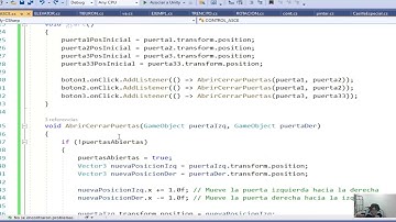 Unity ascensor abrir y cerrar puerta