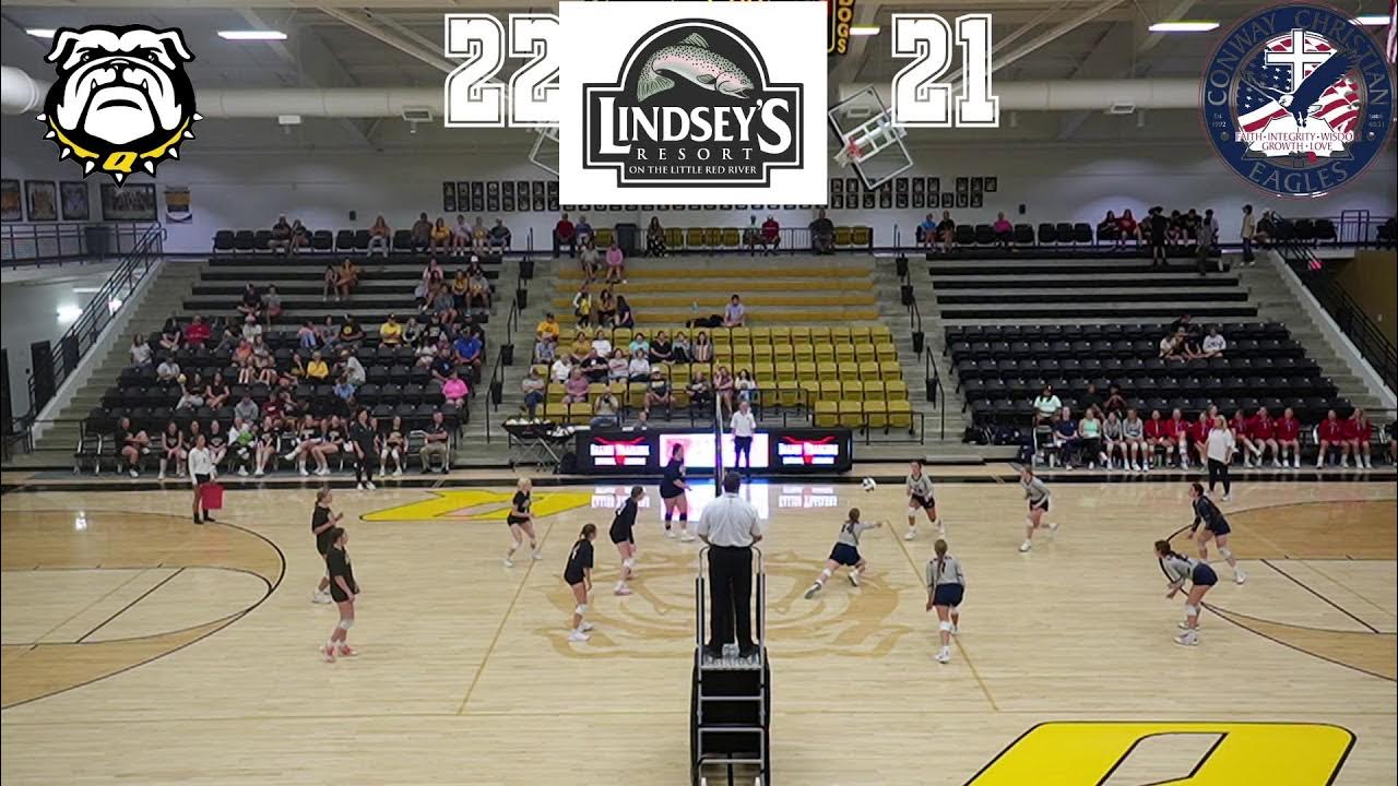 Quitman Vs. Conway Christian JV Volleyball YouTube