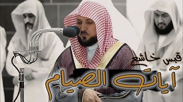 آيات الصيام - تلاوة خاشعة من سورة البقرة لفضيلة الشيخ د. ماهر المعيقلي-رمضان 1444هـ.