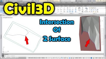How To Find Intersection of Two Surfaces in CIVIL3D?