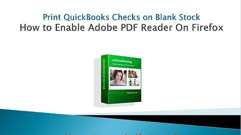 How to Enable Adobe PDF Reader On Firefox