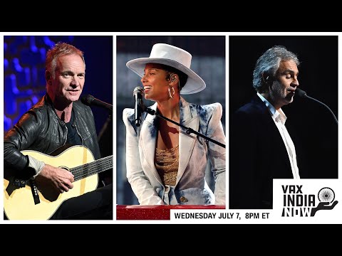 Vax India Now | Featuring Alicia Keys, Sting, Andrea Bocelli, + More! - Vax India Now | Featuring Alicia Keys, Sting, Andrea Bocelli, + More!