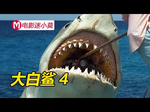爸爸和儿子都惨遭大白鲨杀害，母亲和大儿子携手作战，为民除害恶斗鲨鱼，海洋科幻灾难片《大白鲨4》