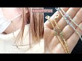 【簡単レシピ】軽くて使いやすいマスクチェーンの作り方☆デイジーチェーン/ネックレス/DIY/ Swarovski Bicone/ Beaded Face Mask Chain/Tutorial