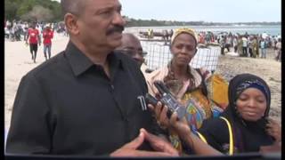 MELI MOJA YA MIZIGO INAYOTAMBULIKANA KWA JINA LA MV  HAPPY IMENUSURIKA KUZAMA