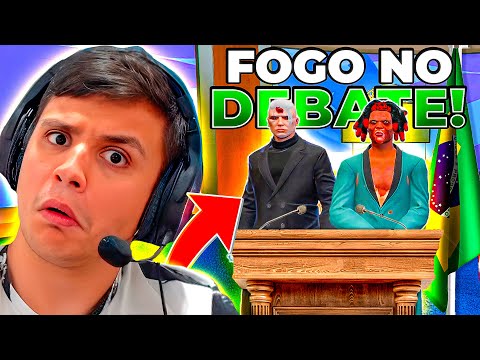 ENCONTREI o ABEL no DEBATE ELEITORAL da CAPITAL! GTA RP (Modder clips)