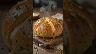 Korean Garlic Cheese Bread 😍 #KoreanFood #CheeseBread #GarlicBread #Foodie #Recipe #shorts #YTShort