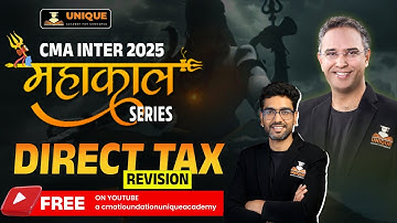 FREE CMA INTER REVISION | TAX- BASIC & RES ST | JUN 25 | MAHAKAL SERIES - CA, CS & CMA BHARAT SIR
