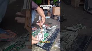 bongkar PC all innone Lenovo #technology #elektronik