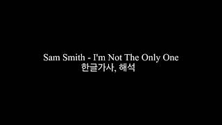 Sam Smith - I'm Not The Only One 한글가사, 해석