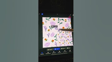 Pattern making in procreate #patterndesign #artvideo #shorts #procreate #ipad #design #flowers #art