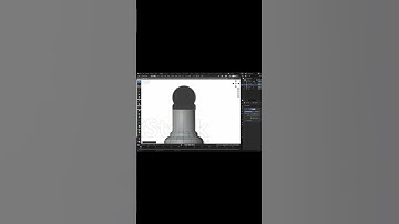 Chess pawn modeling in 3.4 #blender3d #chess