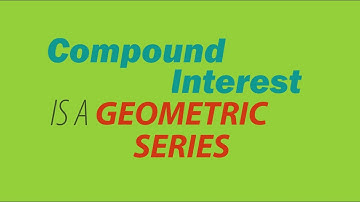 Compound Interest is a Geometric Sequence