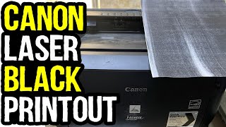 How To Fix Black Pages Printing On Canon Printer