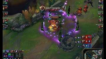 One trick zed clean and calculated clutching the team fight
