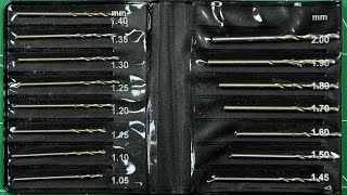 Drill Bit Assortment 1.05 - 2mm