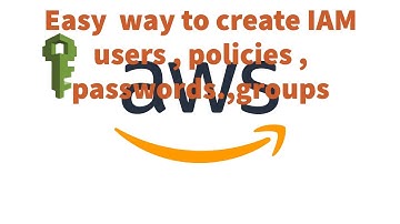 Easy Way to Create IAM Users ,Policies,Groups & Passwords @NarenStudiosTech