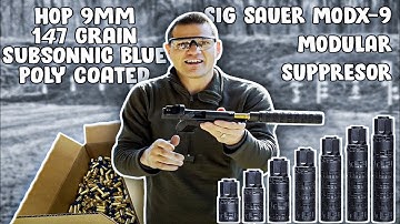 House of Payne Munitions (HOP) 9mm 147gr Subsonic Poly-coated - Sig Sauer MODX-9 Modular Suppressor