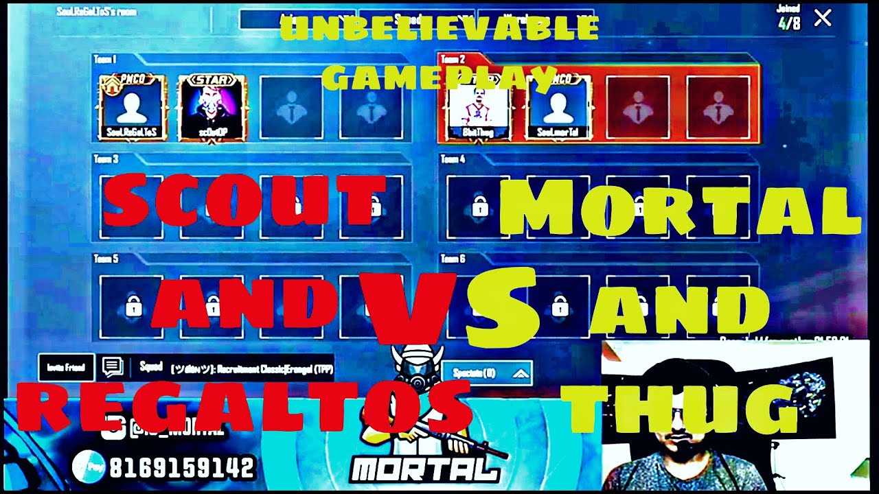 Mortal & thug vs scout & Regaltos. TDM match. - YouTube