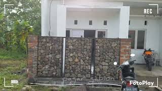 pagar gabion, pagar batu bronjong