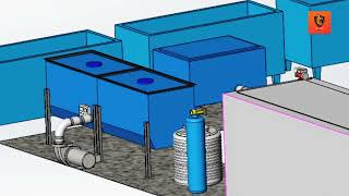 Food processing plant 3d model in solid works