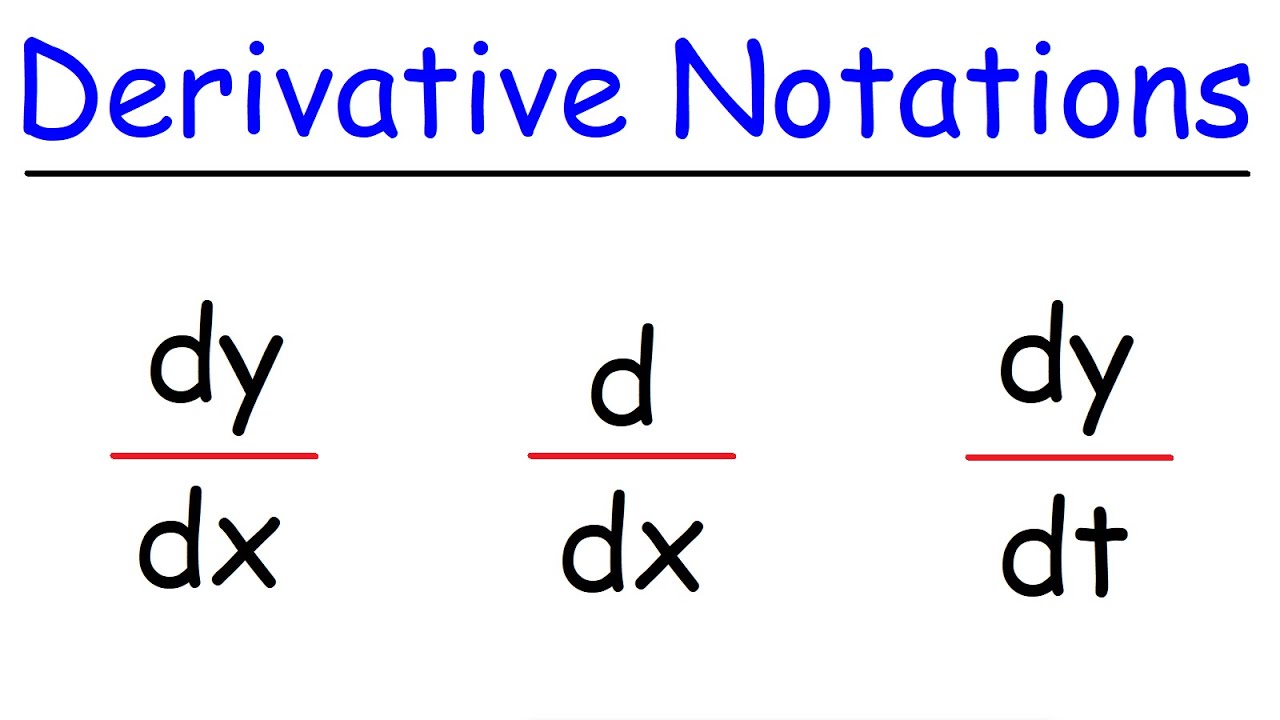 What Is Dx/Dy