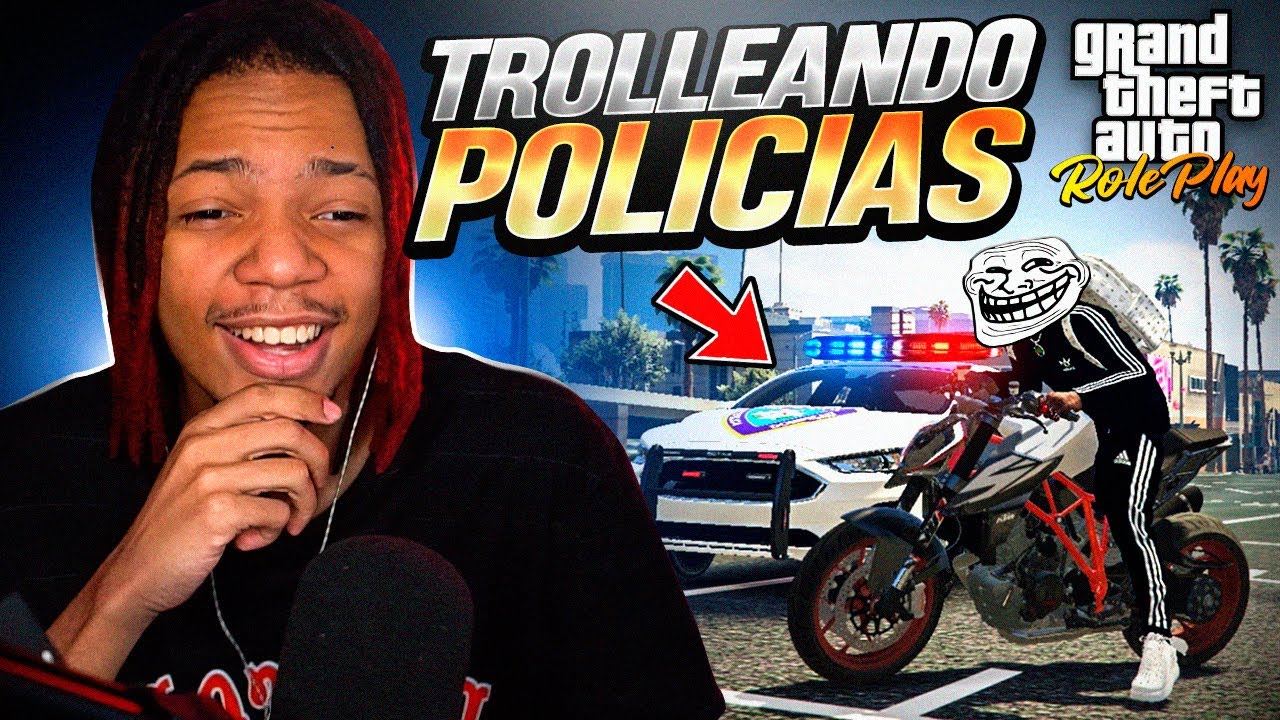 TROLLEANDO POLICIA EN UNA MOTORA RAPIDA | GTA 5 ROLEPLAY DOMINICANO 👮👮